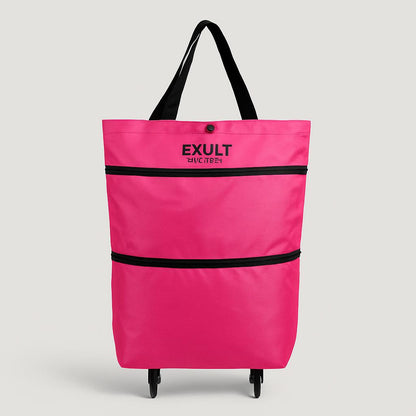Eco-Friendly 2-in-1 Foldable Shopping Cart with Organizer