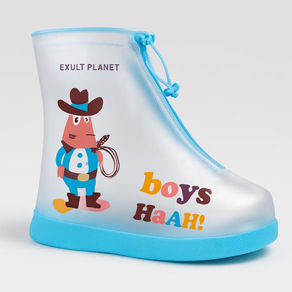 Waterproof Reusable Shoe Covers with Cartoon Designs