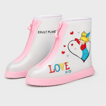 Waterproof Reusable Shoe Covers with Cartoon Designs