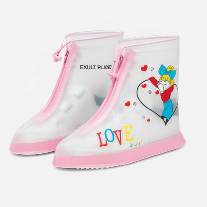 Waterproof Reusable Shoe Covers with Cartoon Designs