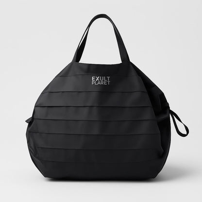 Eco-Friendly Reusable Black Shopping Bag - Sustainable Grocery Tote