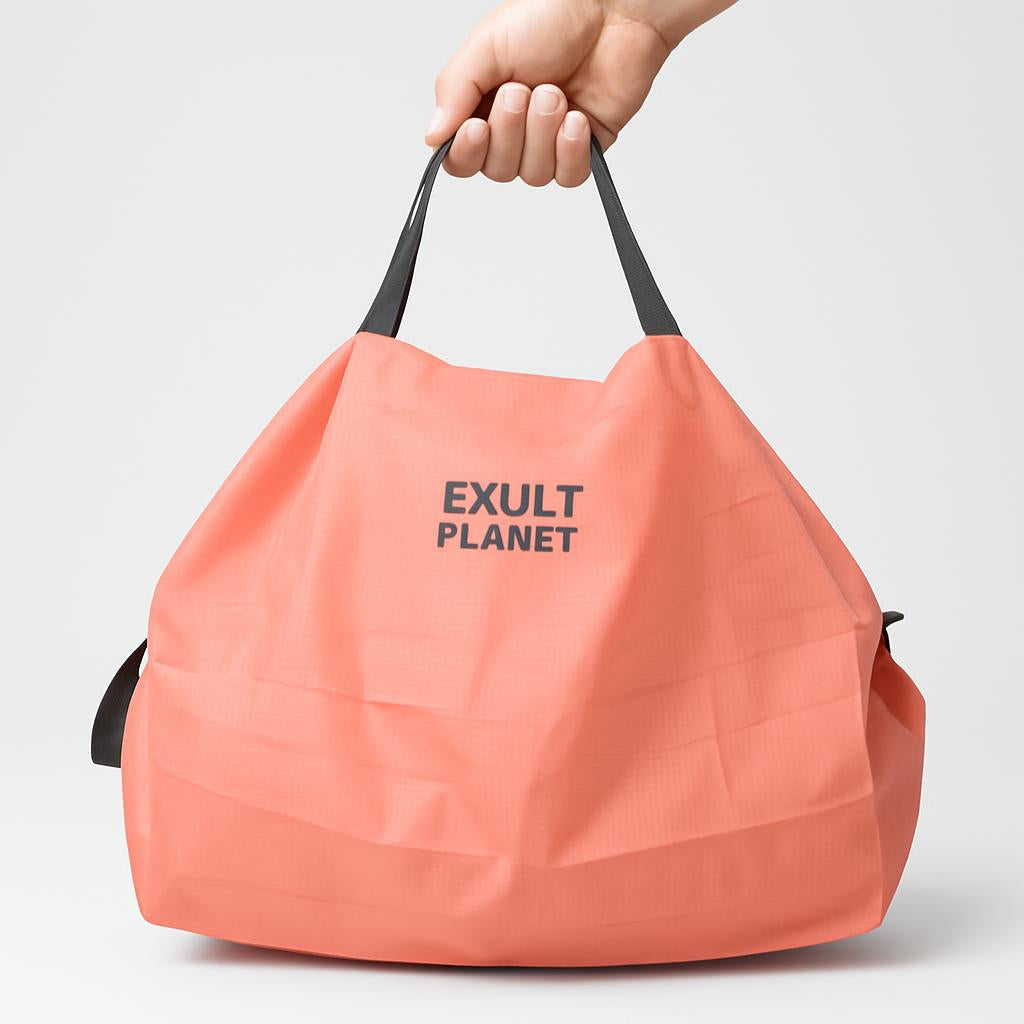 Eco-Friendly Reusable Black Shopping Bag - Sustainable Grocery Tote