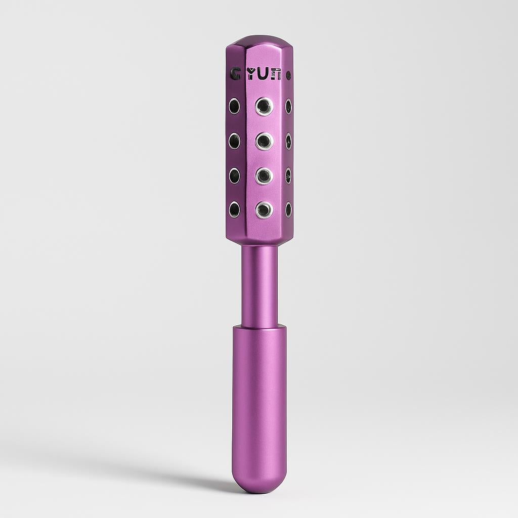 Germanium Beauty Stick Facial Massage Tool - Metallic Pink
