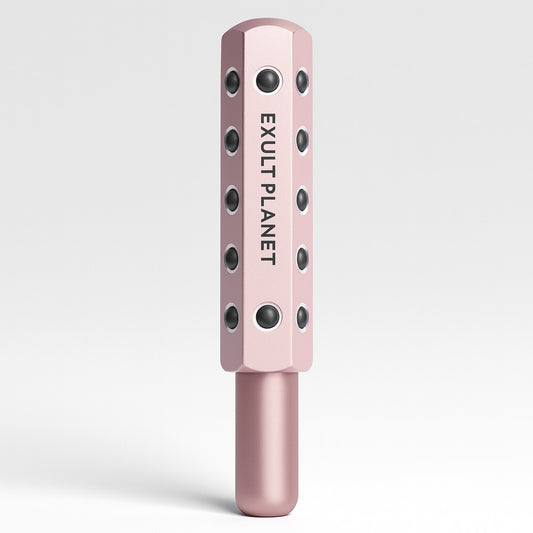 Germanium Beauty Stick Facial Massage Tool - Metallic Pink