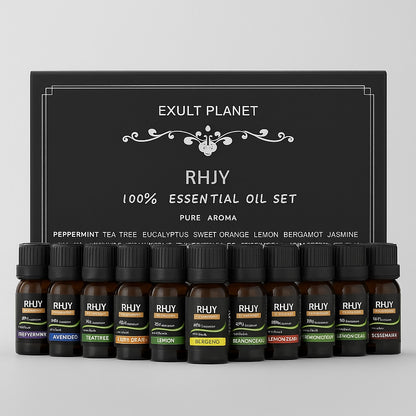 Aromatherapy Essential Oil Set for Wellness and Relaxation
