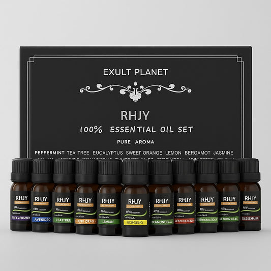 Aromatherapy Essential Oil Set for Wellness and Relaxation