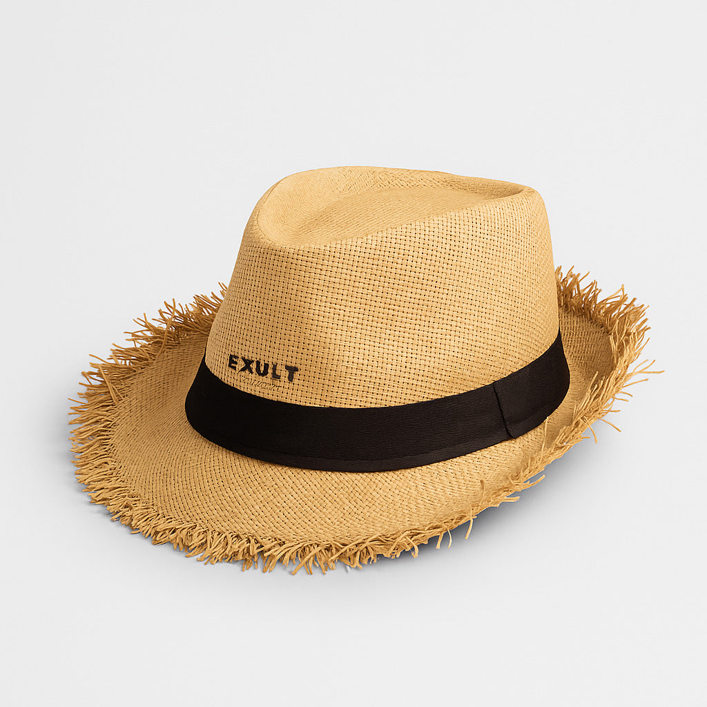 Men's Eco-Friendly Straw Top Hat for Stylish Sun Protection