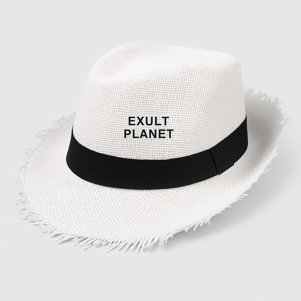 Men's Eco-Friendly Straw Top Hat for Stylish Sun Protection