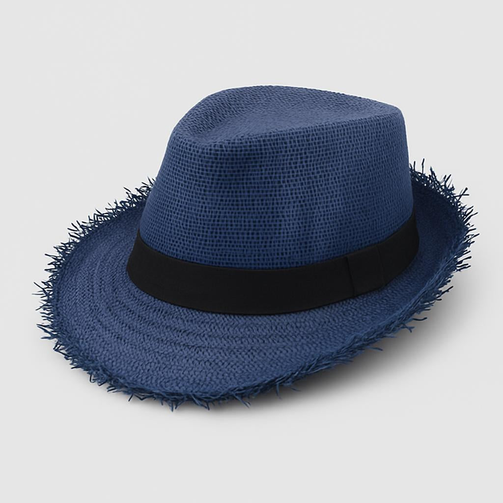 Men's Eco-Friendly Straw Top Hat for Stylish Sun Protection