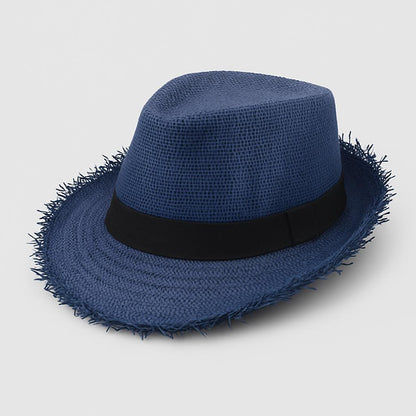 Men's Eco-Friendly Straw Top Hat for Stylish Sun Protection