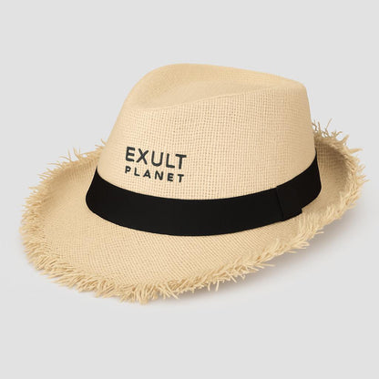 Men's Eco-Friendly Straw Top Hat for Stylish Sun Protection