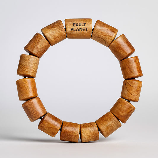 Eco-Friendly Wooden Bead Bracelet - Sustainable Style