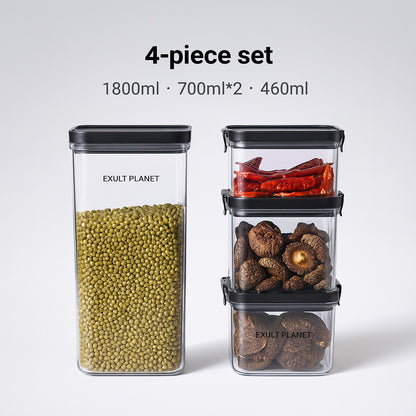 Eco-Friendly BPA Free Plastic Grain Storage Containers 4 Pack