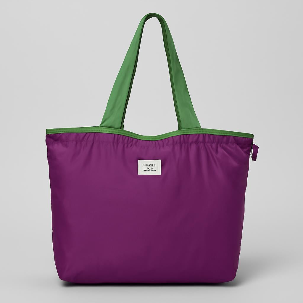 Eco-Friendly Turquoise Reusable Drawstring Tote Bag