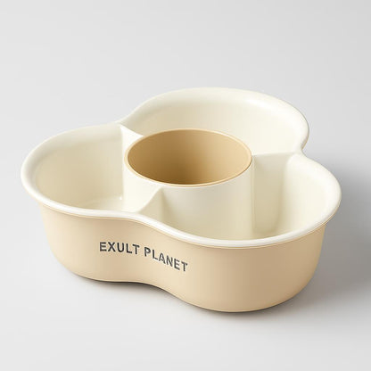 Eco-Friendly Clover Multi-Compartment Serving Tray