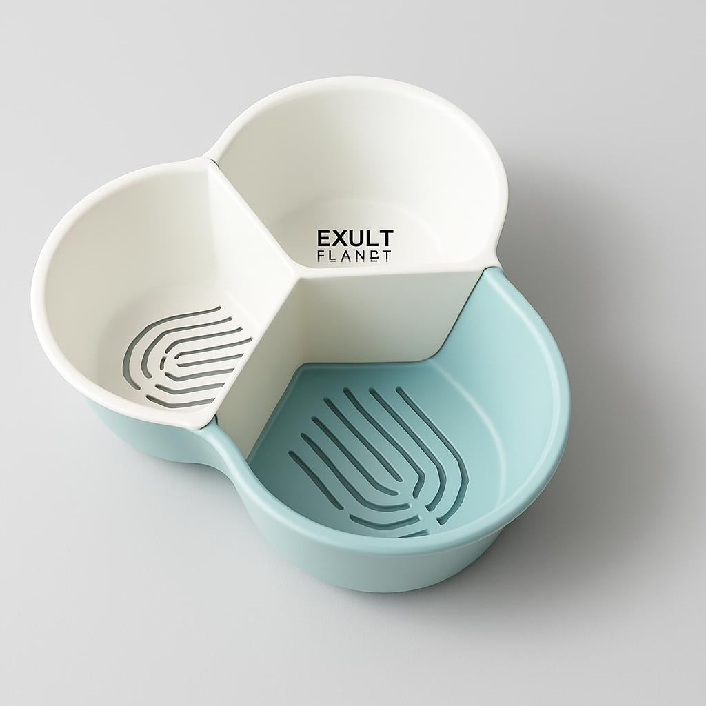 Eco-Friendly Clover Multi-Compartment Serving Tray