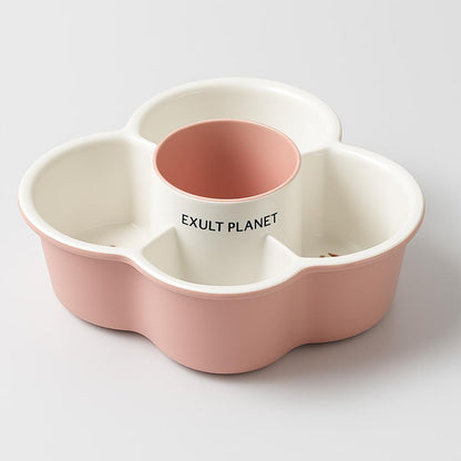 Eco-Friendly Clover Multi-Compartment Serving Tray