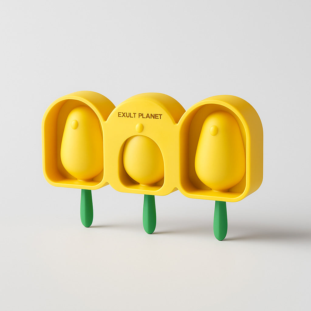 Penguin-shaped silicone ice cream molds for eco-friendly fun
