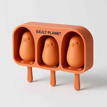 Penguin Silicone Ice Cream Molds - Eco-Friendly Fun