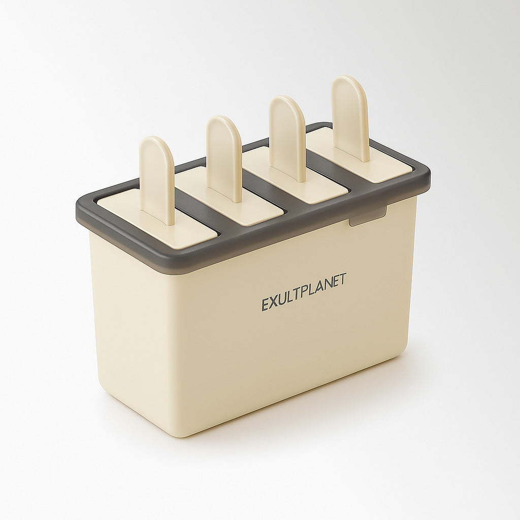 Eco-Friendly Silicone Mold Tray for Homemade Ice Cream and Popsicles