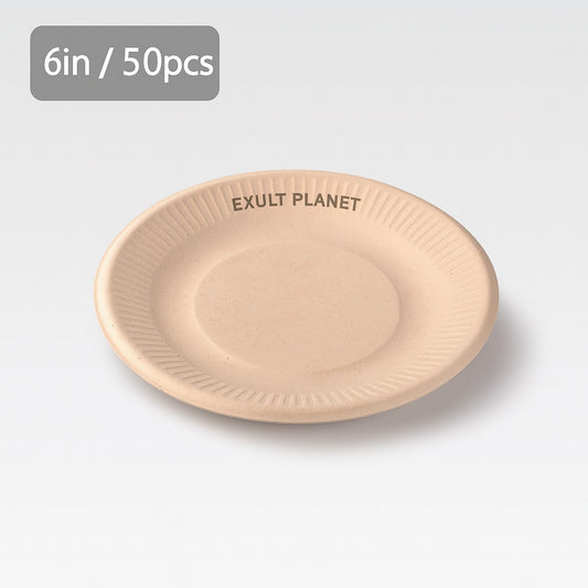 Eco-Friendly Biodegradable Paper Trays in 6, 7, 9 Inch Sizes