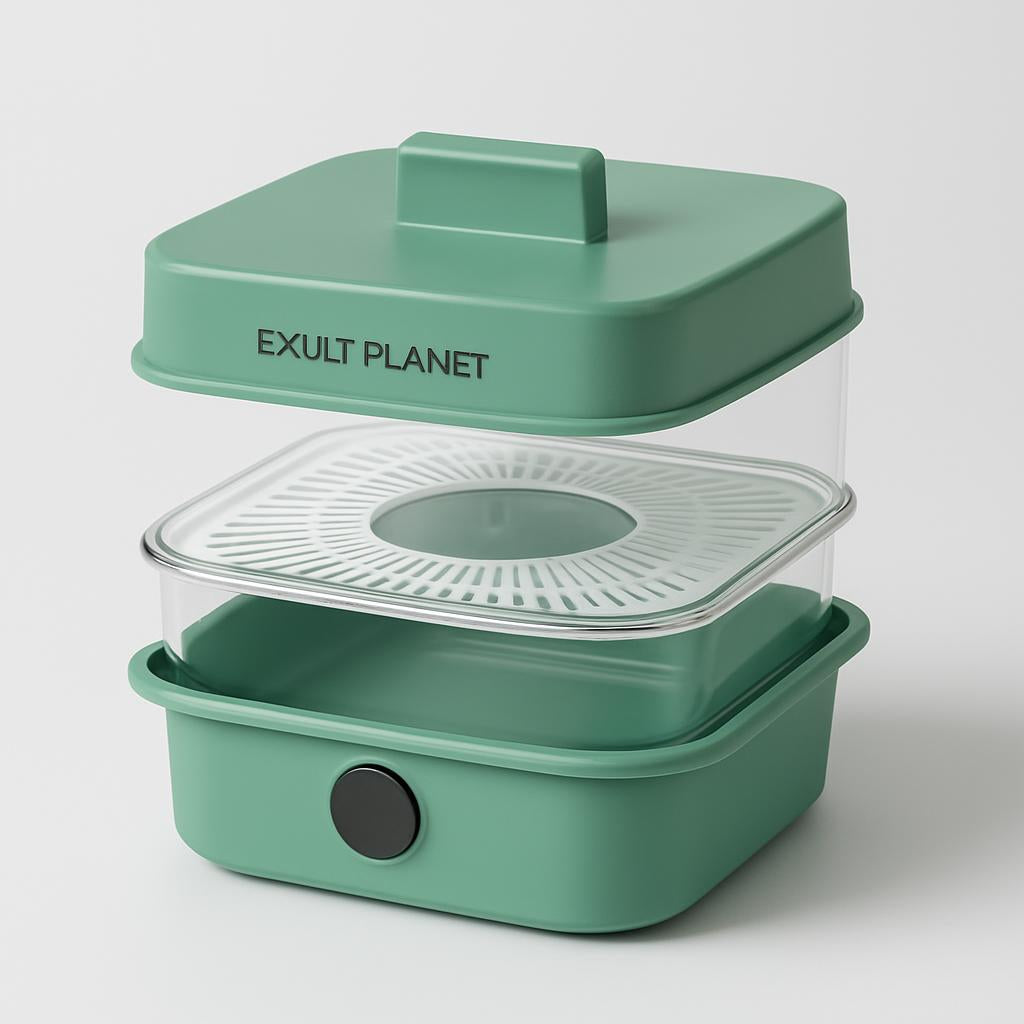 Eco-Friendly Multi-Layer Food Steamer & Storage Cover