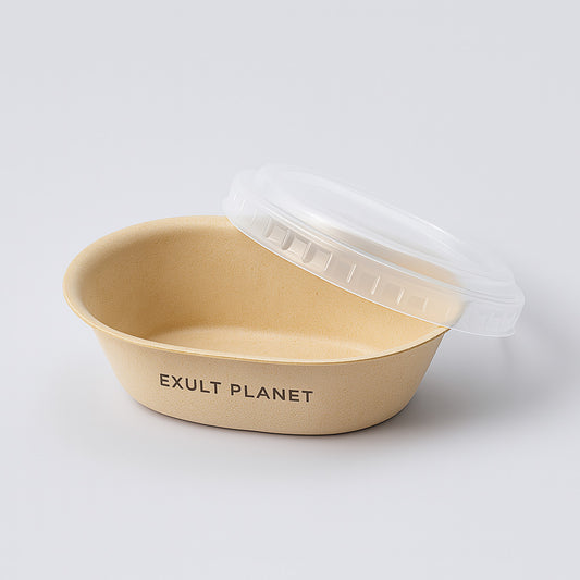 Eco-Friendly Biodegradable Soap Dishes in Beige Rectangular and Oval Shapes
