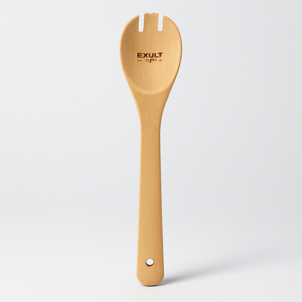 Eco-Friendly Bamboo Kitchen Utensil Set - Sustainable & Durable