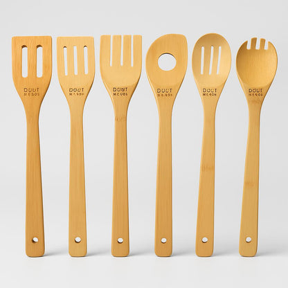 Eco-Friendly Bamboo Kitchen Utensil Set - Sustainable & Durable