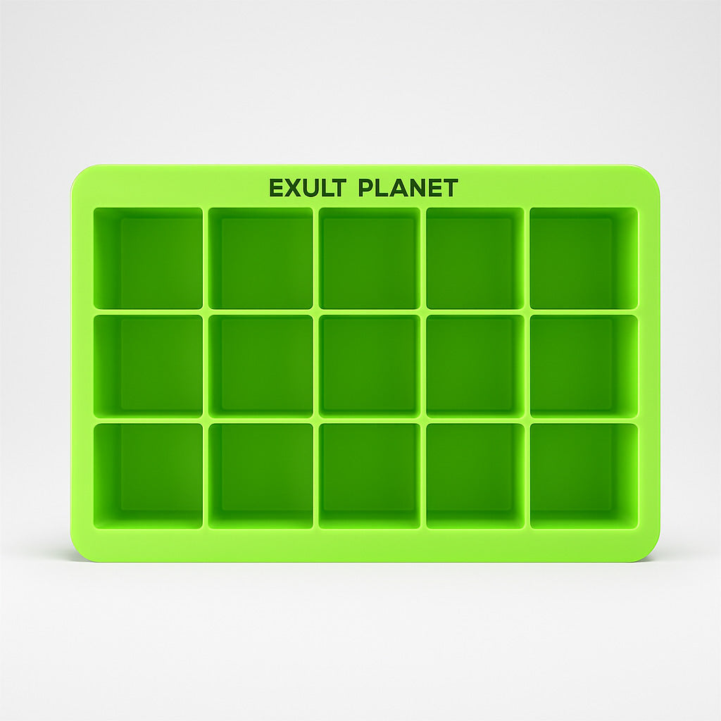 Eco-Friendly Silicone Ice Cube Tray - Durable & Reusable