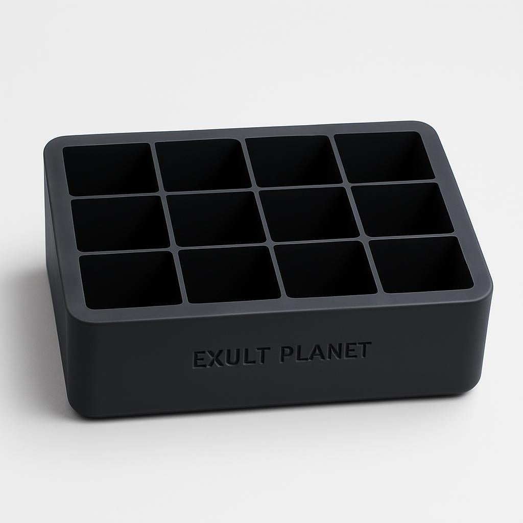 Eco-Friendly Silicone Ice Cube Tray - Durable & Reusable