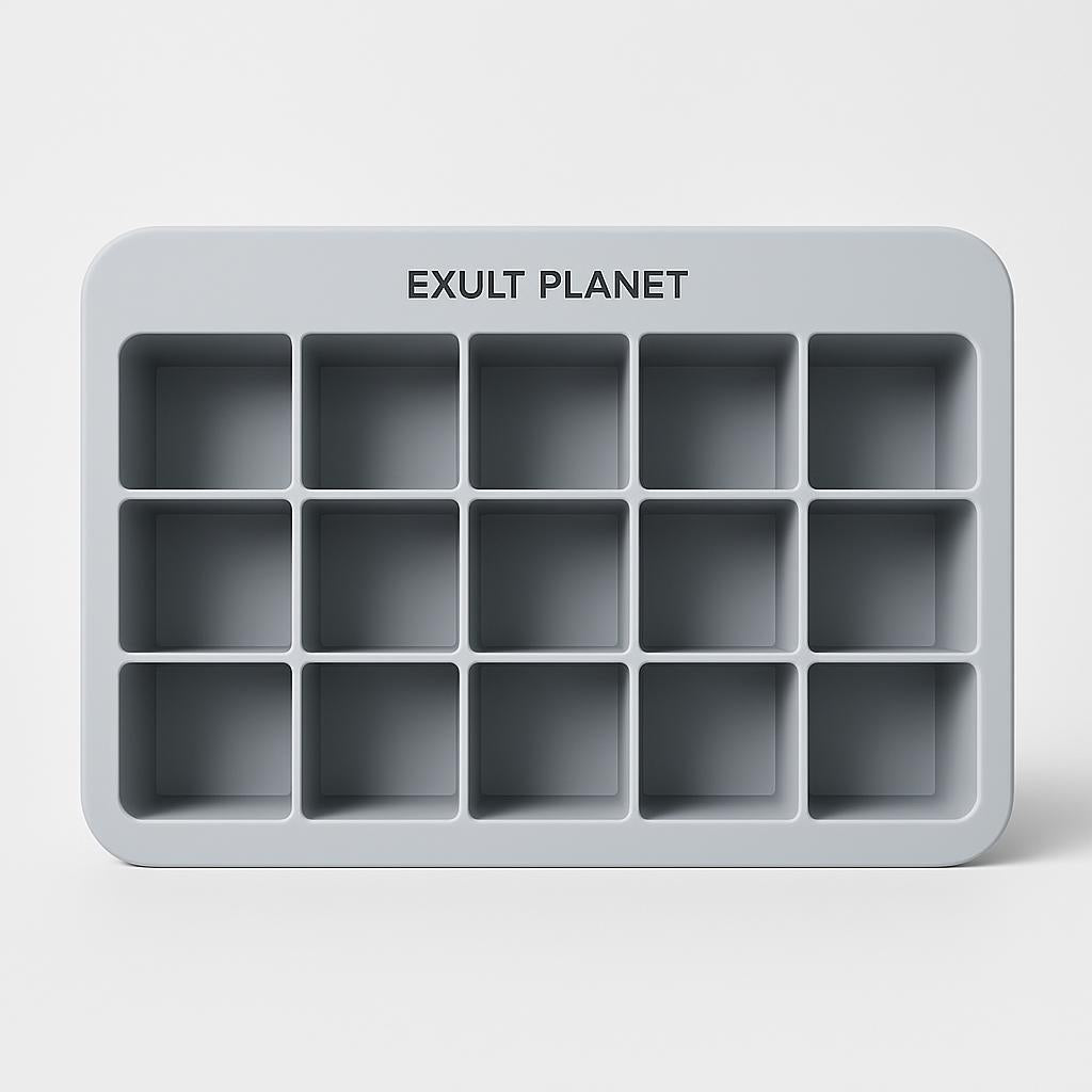 Eco-Friendly Silicone Ice Cube Tray - Durable & Reusable