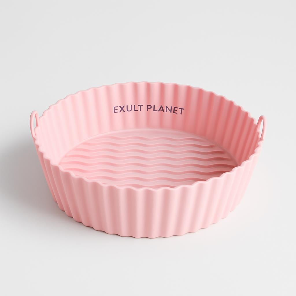 Eco-Friendly Silicone Baking Tray for Air Fryers - Reusable & Durable