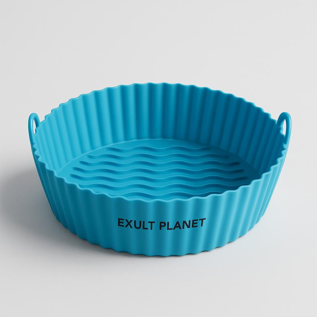 Eco-Friendly Silicone Baking Tray for Air Fryers - Reusable & Durable