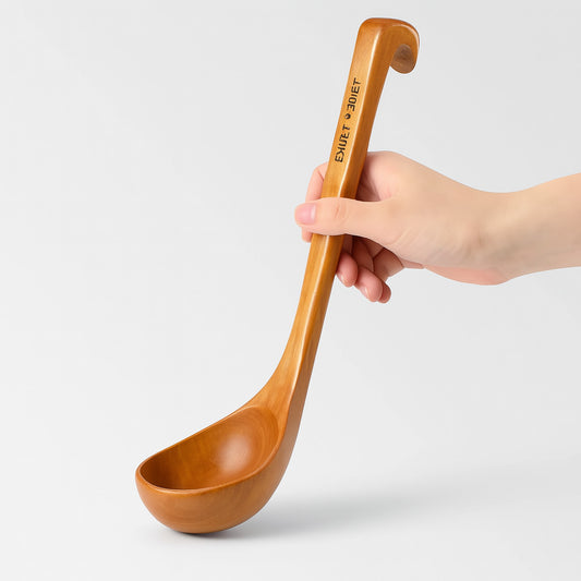 Eco-Friendly Wooden Ladle for Sustainable Cooking