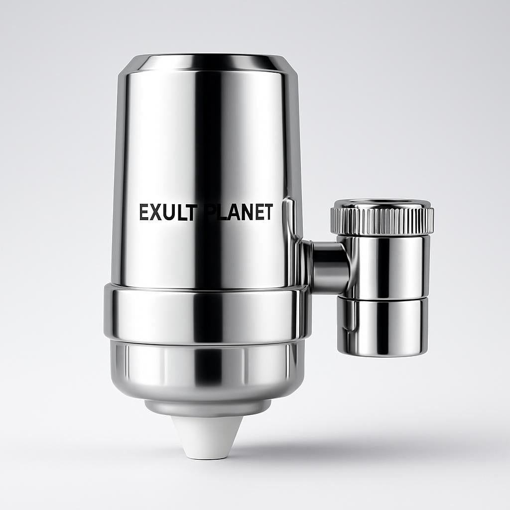 Silver Faucet Water Filter - Eco-Friendly, Water-Saving, Easy Installation