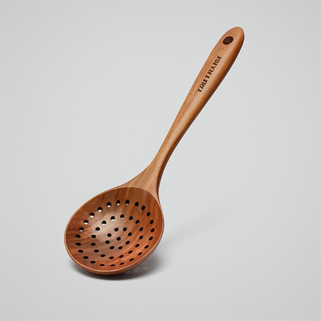 Eco-Friendly Acacia Wooden Spatula Set for Non-Stick Cookware