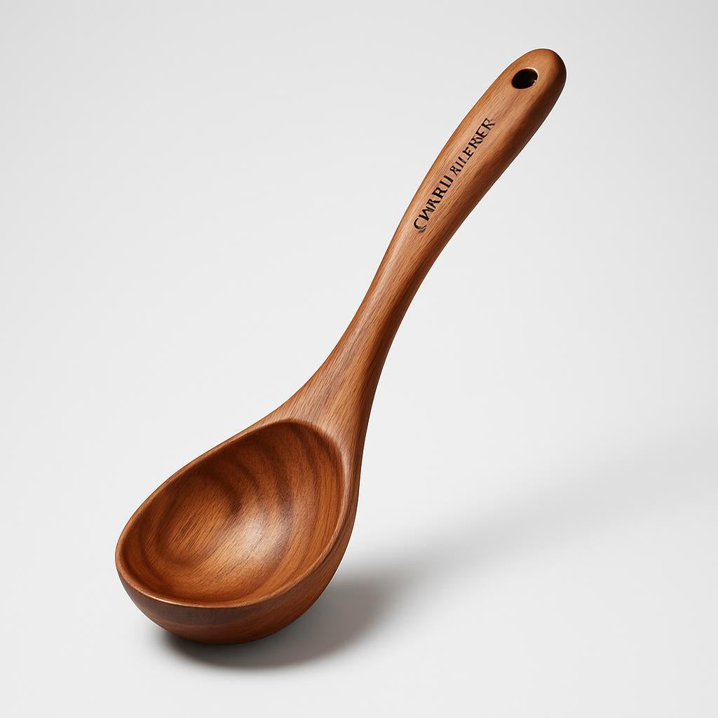 Eco-Friendly Acacia Wooden Spatula Set for Non-Stick Cookware