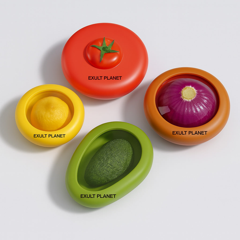Eco-Friendly Transparent Fresh Keeping Box Set for Fruits and Vegetables