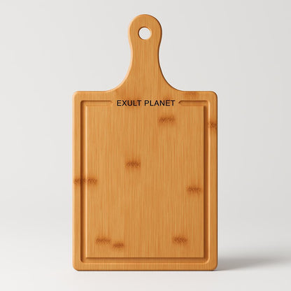 Eco-Friendly Bamboo Dessert and Pizza Serving Tray