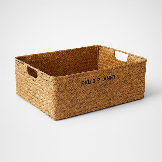 Eco-Friendly Natural Fiber Storage Baskets - Sustainable Home Organization