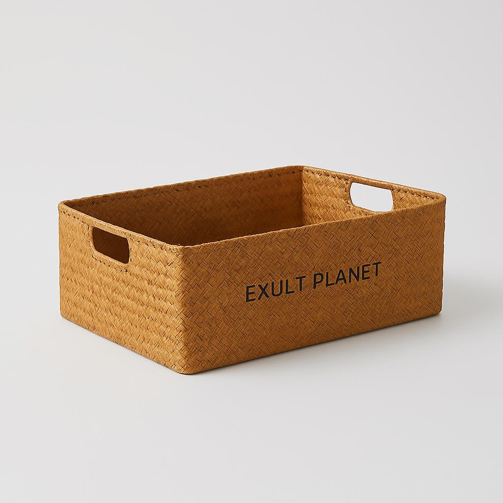 Eco-Friendly Natural Fiber Storage Baskets - Sustainable Home Organization