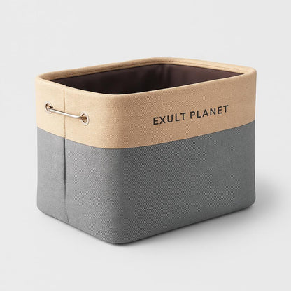 Eco-Friendly Blue Beige Rectangular Storage Baskets