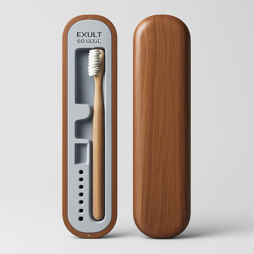 Eco-Friendly Walnut Storage Box for iPad & Stylus