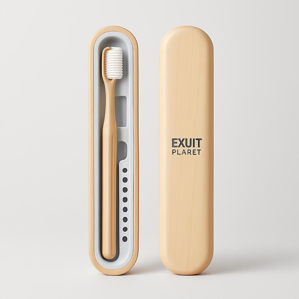 Eco-Friendly Walnut Storage Box for iPad & Stylus