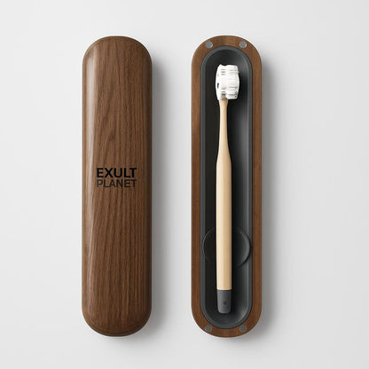Eco-Friendly Walnut Storage Box for iPad & Stylus