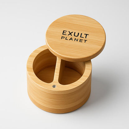 Bamboo Spice Container - Eco-Friendly, Sustainable, Natural Wood