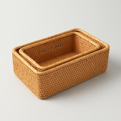 Eco-Friendly Rattan Stackable Storage Box