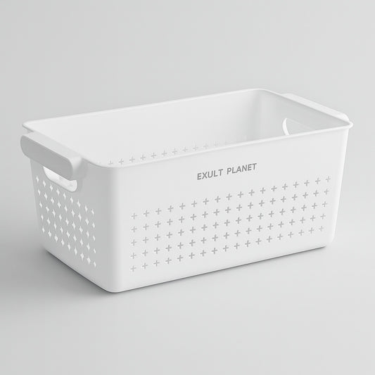 Eco-Friendly Japanese Plastic Storage Basket for Home Organization