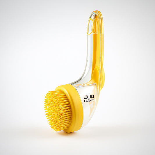 Eco-Friendly Pet Bath Brush with Long Handle for Dogs and Cats